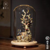 Twelve lucky Pixiu crafts Housewarming new home opening gift ornament ornaments send friends ceramic tea pet