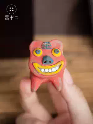 The Twelve Little Tiger Tea pet ornaments can raise the desktop creative cute cerebellum axe 80 nostalgic items