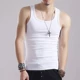 Áo thun nam mùa hè mỏng phần cổ vuông bằng vải cotton mới co giãn thun cotton thể thao áo ba lỗ nam tập gym