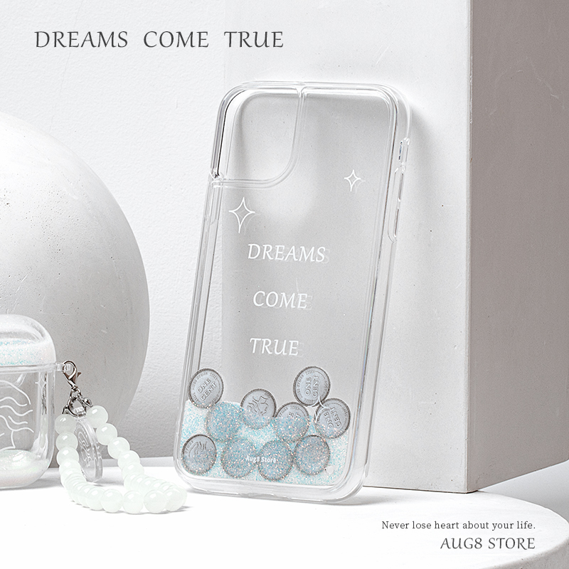 Man August 8 | Original wishes pool sand iPhone 12 mobile phone case liquid 13 promax for Apple