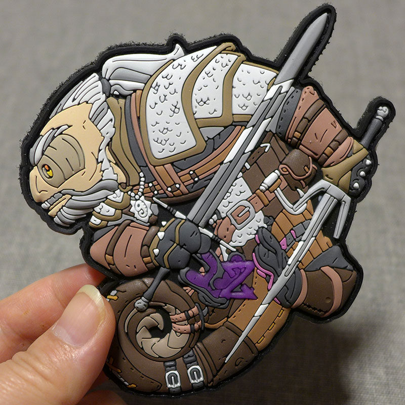 Limited edition Chameleon-Hunter German big-name patch velcro personality morale chapter outdoor pvc badge