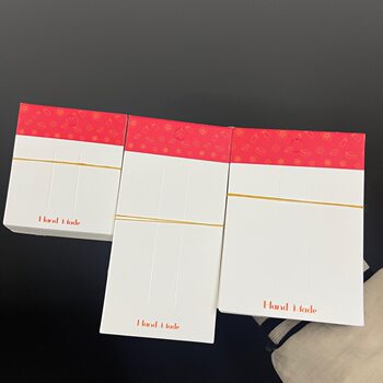 Large Red Card Hair Clip Packaging Card 234 Card Slots Widened Tag Cardboard DIY Handmade Stall Decoration