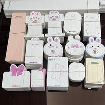 100 sheets... hangtag paper diy hair accessories cardboard jewelry packaging hairpin cardboard white gripper hairpin paper