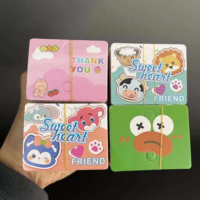 Kp1066 Foundation Thankyou Keychain Hanging Card Street Stall Lobster Buckle DIY Bag Hanging Tag Cardboard