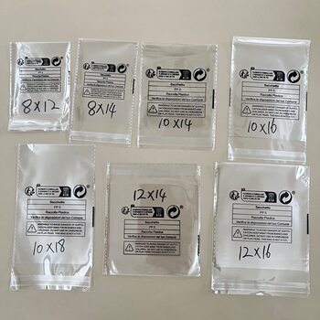 New Warning Label Temu Plastic Self-Adhesive Packaging Bag French Label Cross-Border Xiyin Amazon Opp Self-Sealing Bag