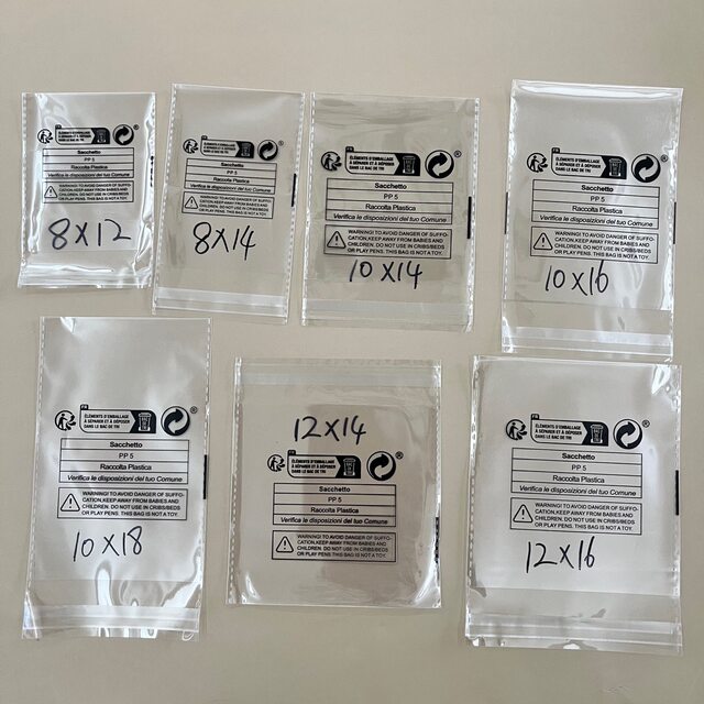 New warning temu plastic self-adhesive packaging bag French label cross-border Xiyin Amazon opp self-sealing bag
