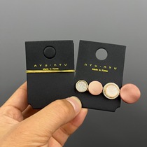 Black missing corner hair clip packaging card street stall hot selling jewelry diy accessories tiktok hair accessories tag paper