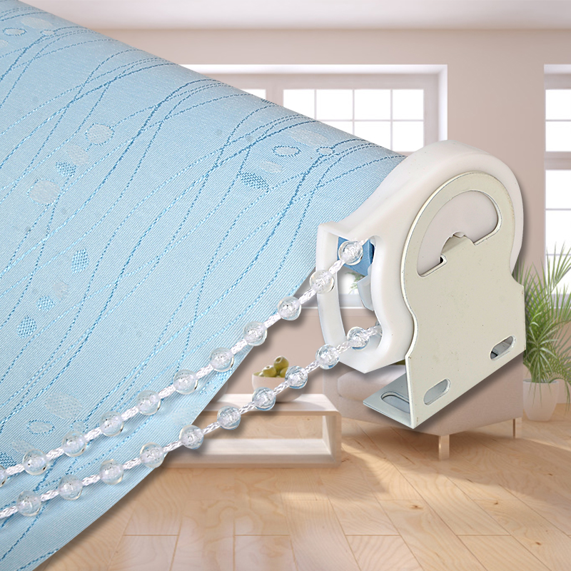 Customized jacquard curtain roller blind bedroom living room bathroom office waterproof full shading sunshade pull bead lifting roll