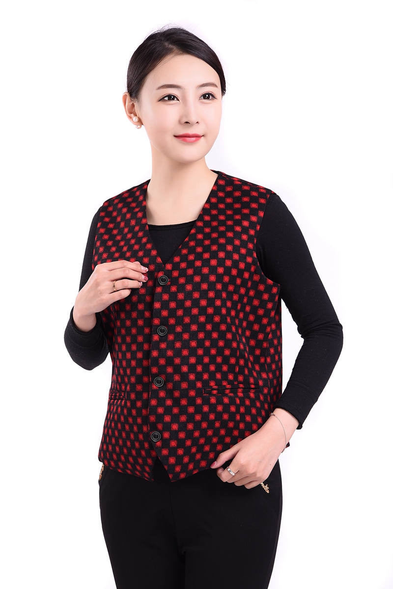 Trung niên vest mùa xuân và mùa hè phần mỏng ông già áo khoác không tay chỉ vest vai milkmaid vest lỏng kích thước lớn của phụ nữ quần áo đồ nữ đẹp