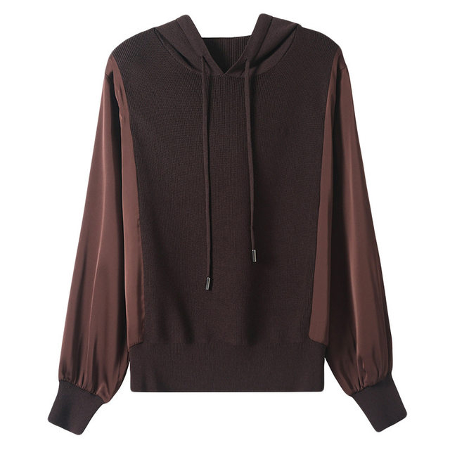 Hooded sweatshirt sweater spring women's 2024 new style women's casual loose hooded long-sleeved top shirt small