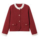 ເສື້ອຍືດທີ່ມີກິ່ນຫອມສັ້ນທີ່ມີແອວສູງສໍາລັບແມ່ຍິງທີ່ມີຕຸ້ມຫູພາກຮຽນ spring 2024 ຮູບແບບໃຫມ່ knitted cardigan ກັບ skirt
