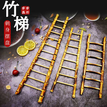 Sakab plate decoration bamboo ladder creative restaurant hotel cold dish decoration decoration Japanese sushi restaurant decoration