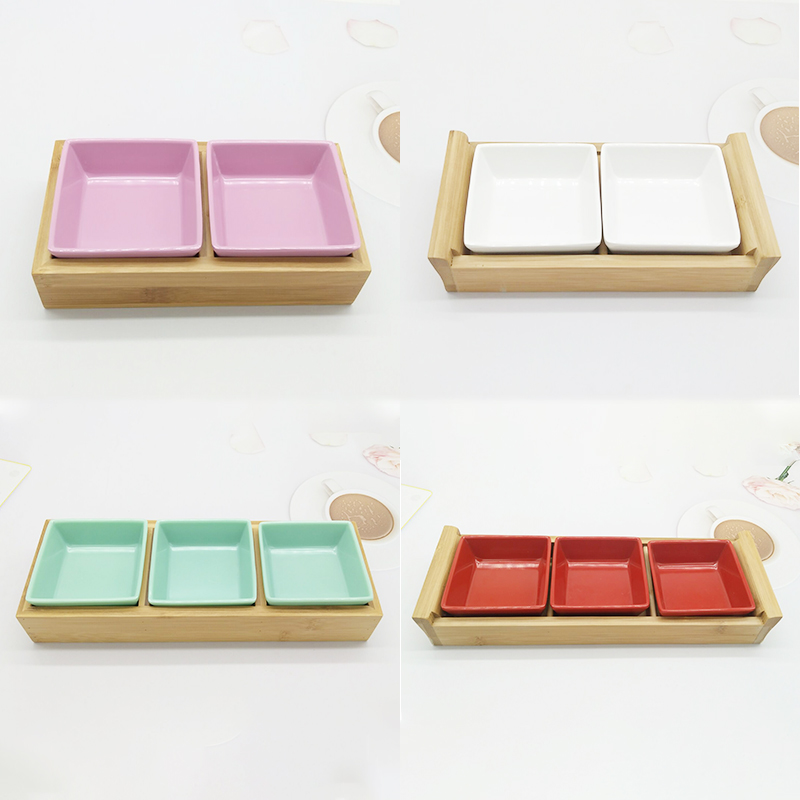 Bamboo household divided bamboo box candy box snack melon seeds fruit cutting plate living room new year dry fruit plate snack plate