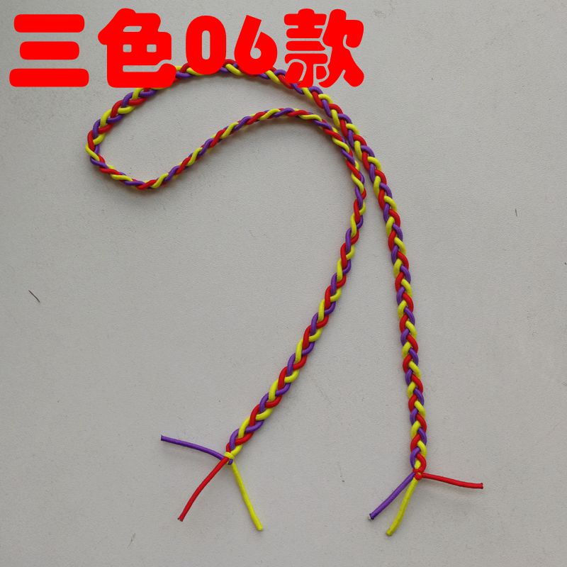 Tay tinh khiết làm ba sợi dây, dây cao su chất lượng cao, phụ kiện tóc cô gái, mũ, xoắn, tóc đuôi ngựa, dây tóc dài - Phụ kiện tóc kẹp càng cua 5 răng