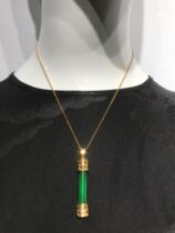 45#Accessory necklace Long column necklace