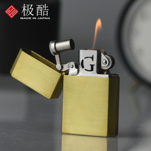 Японская оригинальная импортная медная черная матовая зажигалка на керосине для друга, подарок на день рождения