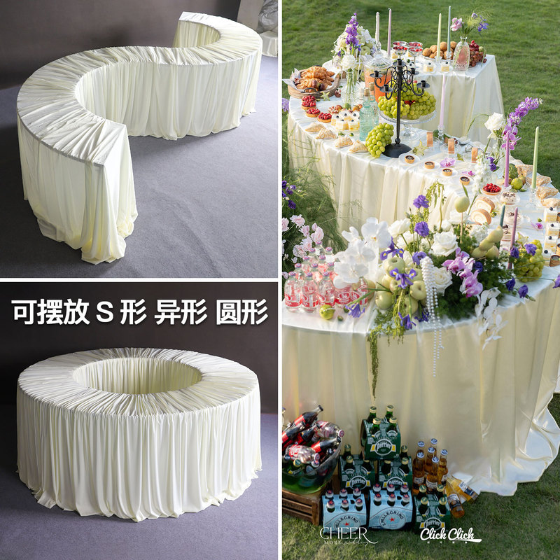 Wedding Decoration Layout, Special-Shaped S Dessert Table, Lawn Wedding Layout Props, Dessert Table, Round Cake Stand Ornaments Wedding Decoration Layout, Special-Shaped S Dessert Table, Lawn Wedding Layout Props, Dessert Table, Round Cake Stand Ornaments