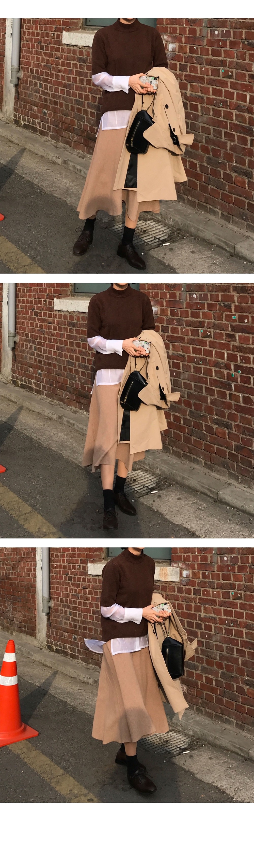Hàn Quốc Dongdaemun in siêu lửa những người yêu thích áo gió cỡ lớn áo khoác nam đẹp trai phiên bản Hàn Quốc của chiếc áo khoác dài áo gió phao nam