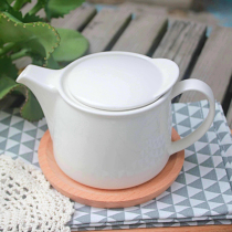 Teapot Ceramic household hotel single pot export Japan tea flower tea pot Water cup White porcelain large size tea set with filter