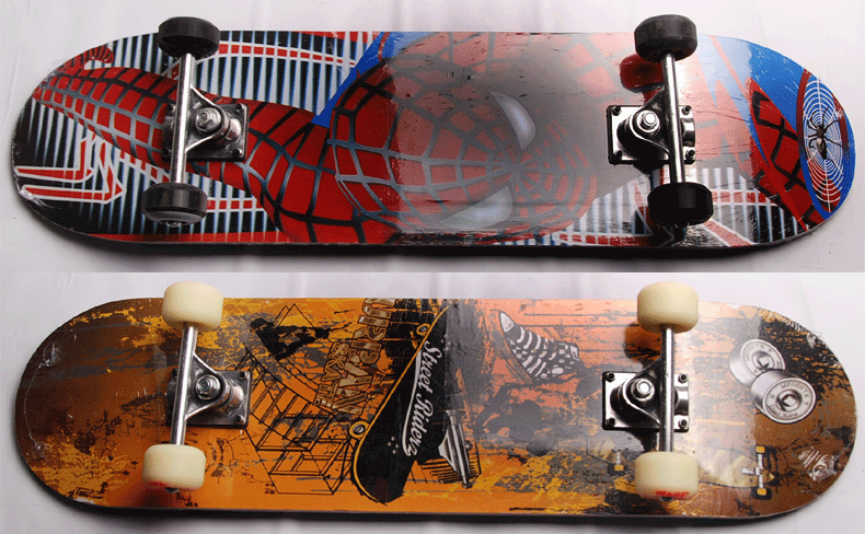 Bốn bánh đôi-up skateboard Canada Maple 4 bánh xe ván trượt người lớn thể thao mạo hiểm skateboard trẻ em scooter bánh trượt patin