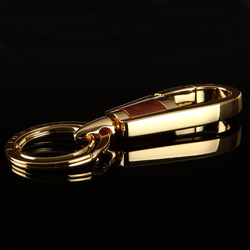 Mid-Bang High-end Stainless Steel Car Key Button Men Pendant Women Advanced Key Chains Net Red Porsche Lock Spoon