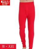 Нижнее белье подходит для мужчин и женщин, хлопковое зимнее термобелье, хлопковые леггинсы, красные черные штаны