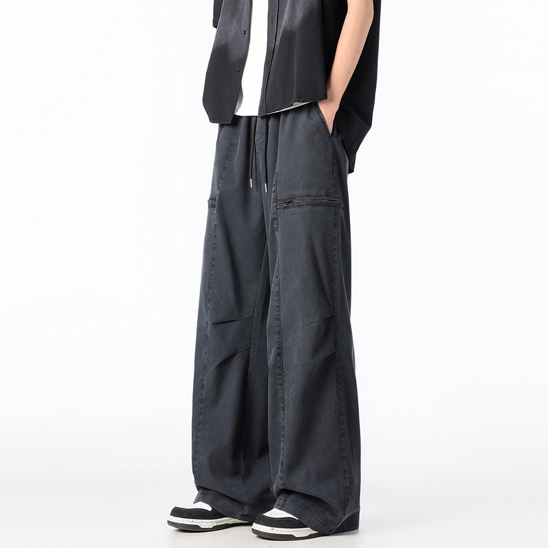 Zmgeen American-Style Washed Vintage Cargo Pants for Men, Summer Thin Loose Straight-Leg Versatile Sports Casual Long Pants Zmgeen American-Style Washed Vintage Cargo Pants for Men, Summer Thin Loose Straight-Leg Versatile Sports Casual Long Pants