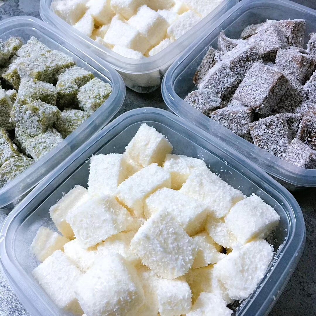 Coconut Milk Small Square Milk Frozen Sweet Pastry Low Sugar Low Fat Finished Products Smear Cocoa Tofu Handmade Now 