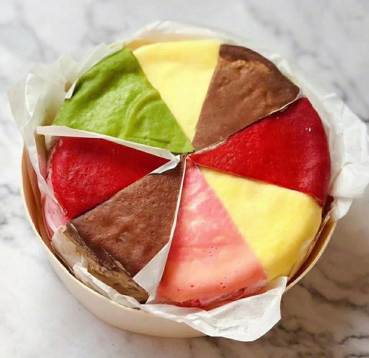 Net Red Snacks Six Collared of Thousand Layers Cake Ice Cream Durian Rainbow Birthday Sweet Spot do Shunfeng