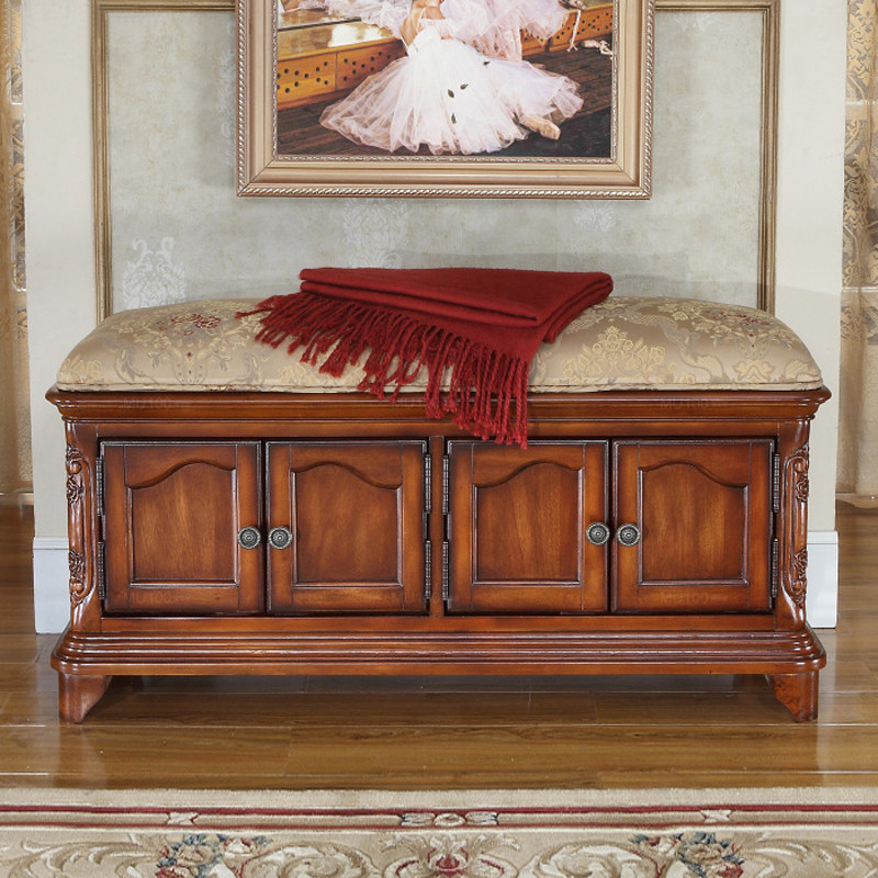 American door solid wood shoe change cabinet can sit multi-functional storage storage household shoe cabinet Test shoe cabinet Shoe rack