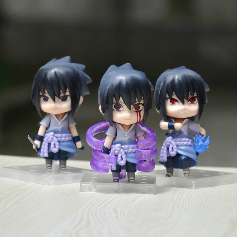 naruto q version naruto sasuke kakasi yuchi boku fourth generation face changing doll hand made model ornaments