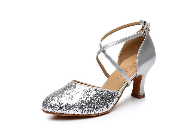 Giày khiêu vũ Betty chính hãng 103 Tình bạn hiện đại của phụ nữ Tiêu chuẩn quốc gia Latin Dance vuông Bạc Vàng - Khiêu vũ / Thể dục nhịp điệu / Thể dục dụng cụ giày dance
