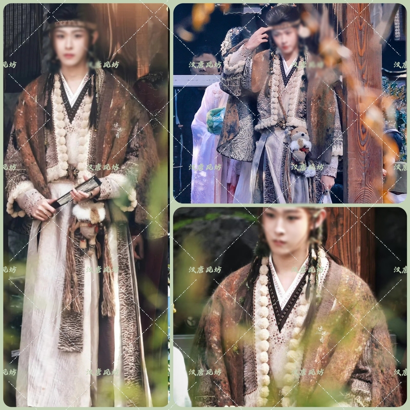 Yue Linqi Ji Tian Jiarui's Little Fox Alien Style Ethnic Costume Ancient Hanfu Cos Performance Costume Yue Linqi Ji Tian Jiarui's Little Fox Alien Style Ethnic Costume Ancient Hanfu Cos Performance Costume