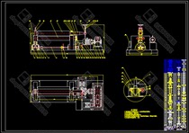 Three-roller Roll Machine Design CAD drawing mechanical drawing design
