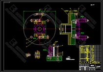 Inclined fork processing technology and Fixture Design CAD drawing description