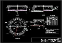 Town sewage treatment plant design with CAD drawing description