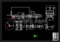 HQ5120XLB rear guardrail lifting transport car modification design including CAD drawings and explanatory materials