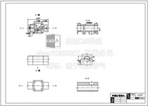 The design of injection mold for internal thread pipe joints includes CAD drawings and instructions