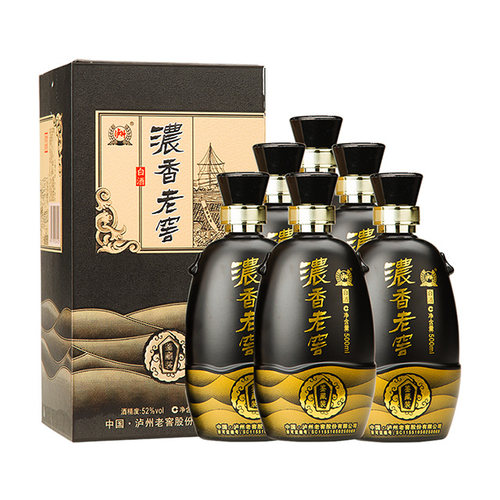 泸州老窖 浓香老窖鉴藏装52度白酒500mL*6瓶 