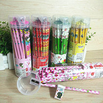 Han Edition Cartoon HB Pencil Suit Wholesale Stationery Elementary School Childrens Kindergarten Children Learn Supplies Prize Gift