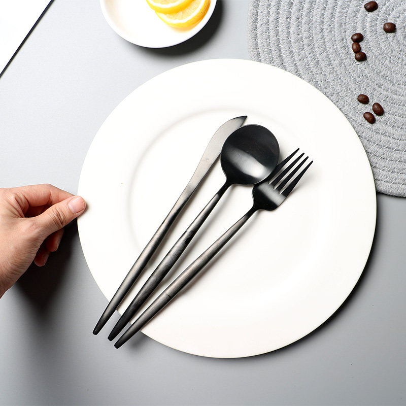 Western food plate steak plate flat plate set 10 inch household creative European ceramic tableware square fruit cake plate