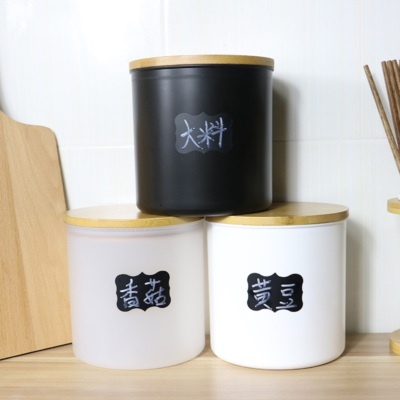 Japanese-style plastic airtight cans handmade bamboo and wood coffee cans with lids sugar cans tea cans