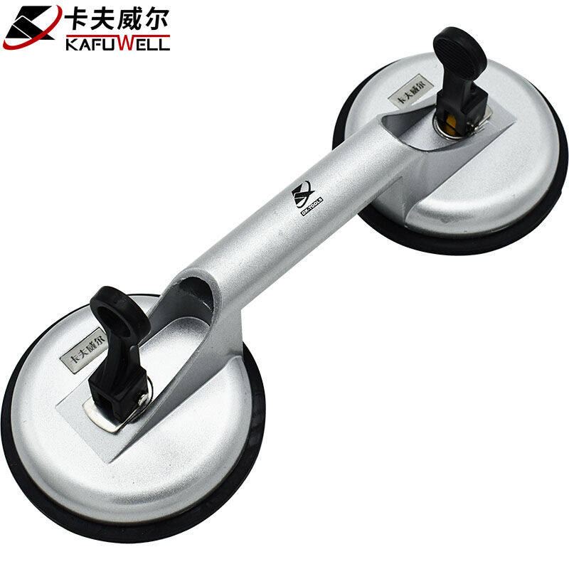Kraftwell aluminum alloy two-claw glass suction cup ceiling installation and handling tile floor suction device SU0015A