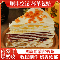 Fresh milk skin thousand-layer milk skin cranberry raisin mango and hawthorn dairy products grassland specialty dairy products snacks