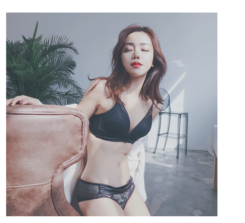 Anna mật ong ngực lớn đồ lót nữ bra sâu V gợi cảm không có vòng thép tập hợp trên bộ sưu tập của cặp áo ngực bra đồ lót xuất khẩu