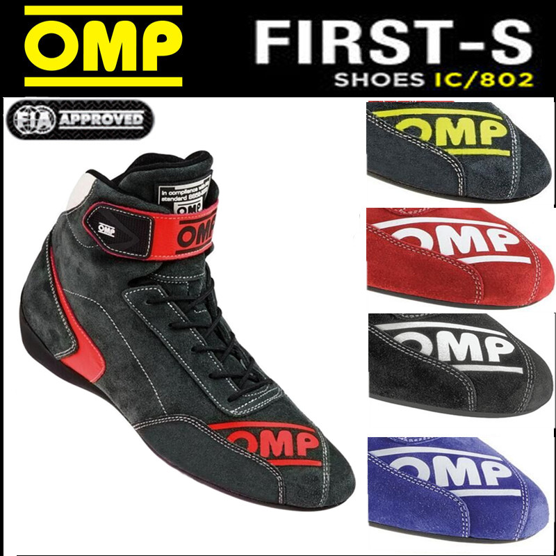 OMP RACING SHOES MID -HIGH -HIGH BOOT KART CAR RACE FIRE FIRE FIRE FIRE FIA ?? 