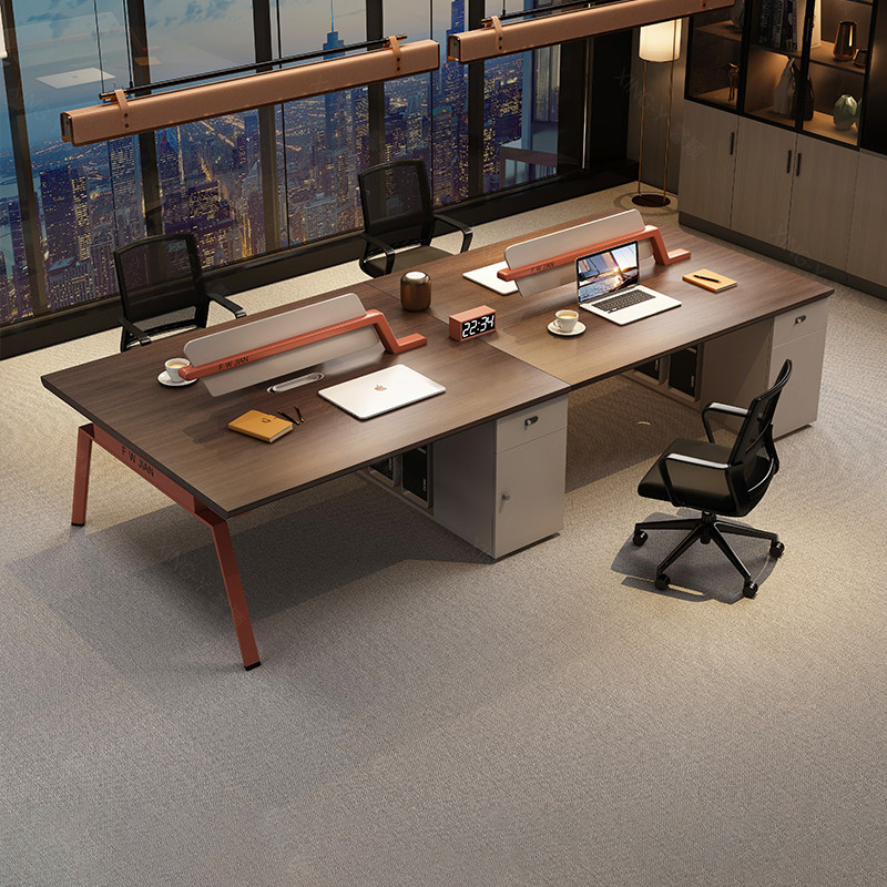 Staff Desk Staff Office Furniture 46 Four or Six People Workstation Booth Modern Simple Computer Desk and Chair Combination Staff Desk Staff Office Furniture 46 Four or Six People Workstation Booth Modern Simple Computer Desk and Chair Combination