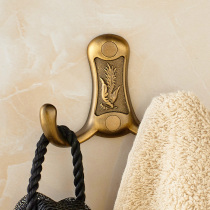 Vintage clothes hook Chinese style creative door back clothes hook Bathroom single and double clothes hook European style clothes hook wall hanging