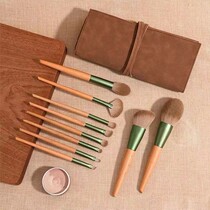 Qingluo makeup brush set beginner full set of portable eye shadow blush powder eye shadow brush Cangzhou brush super soft hair
