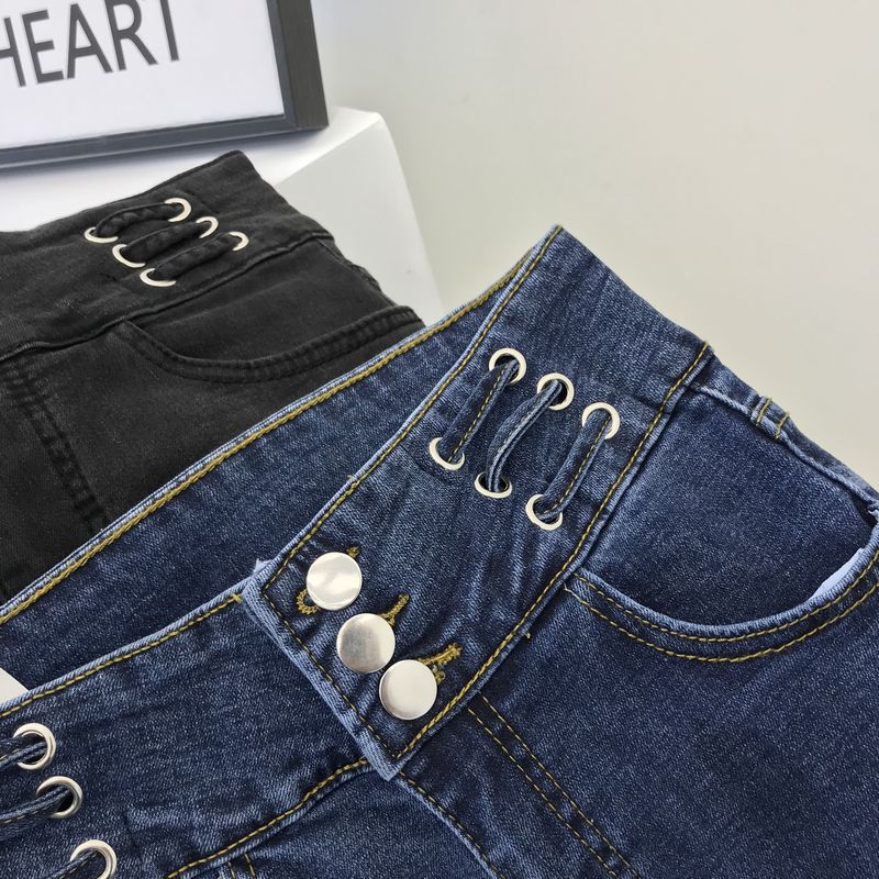 Thu đông 2017 thời trang mới phiên bản Hàn Quốc thon gọn eo thon cao eo nhỏ chân bút chì jeans nữ thủy triều chân váy jean đẹp